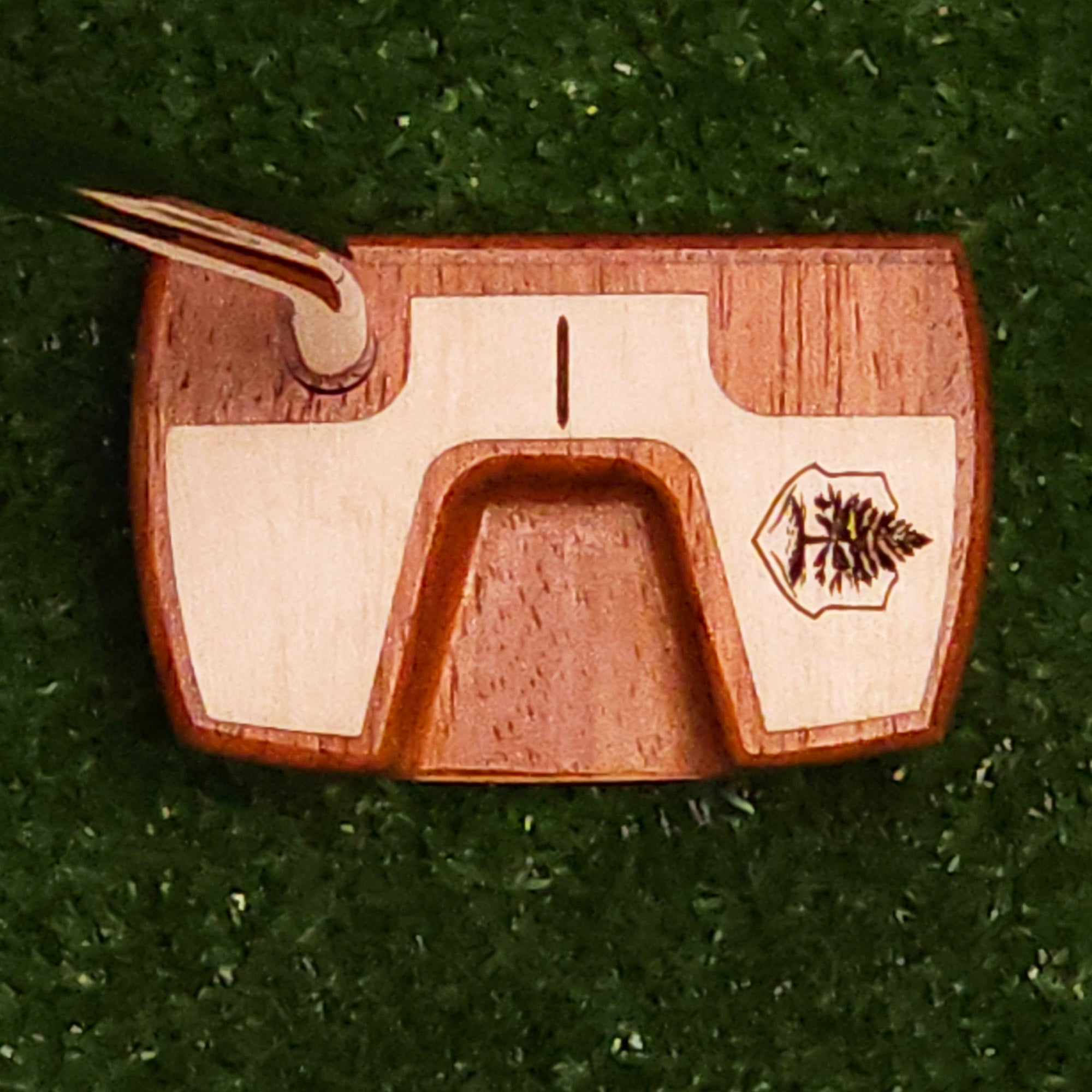 Padauk wood and Maple inlay Woodrich Regal wood putter