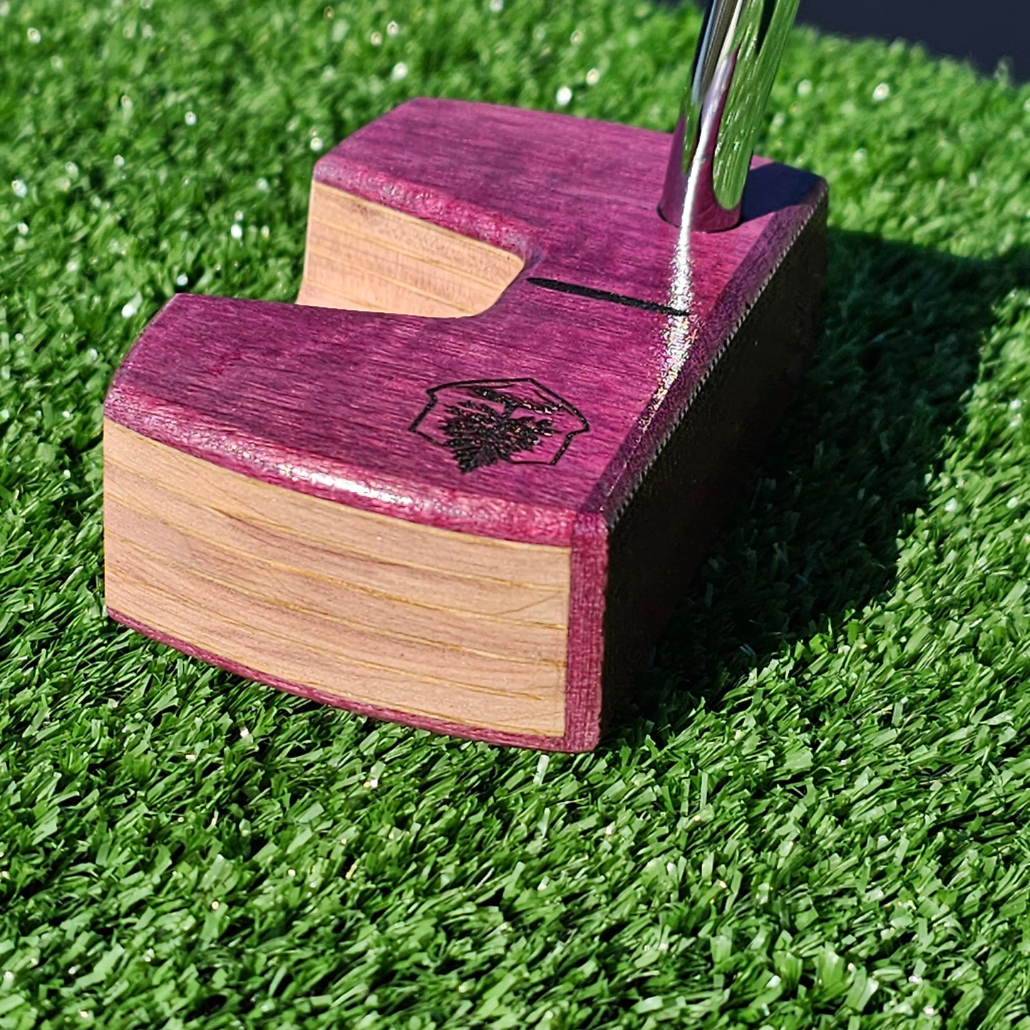 Purpleheart and Red Cedar Woodrich Regal wood putter