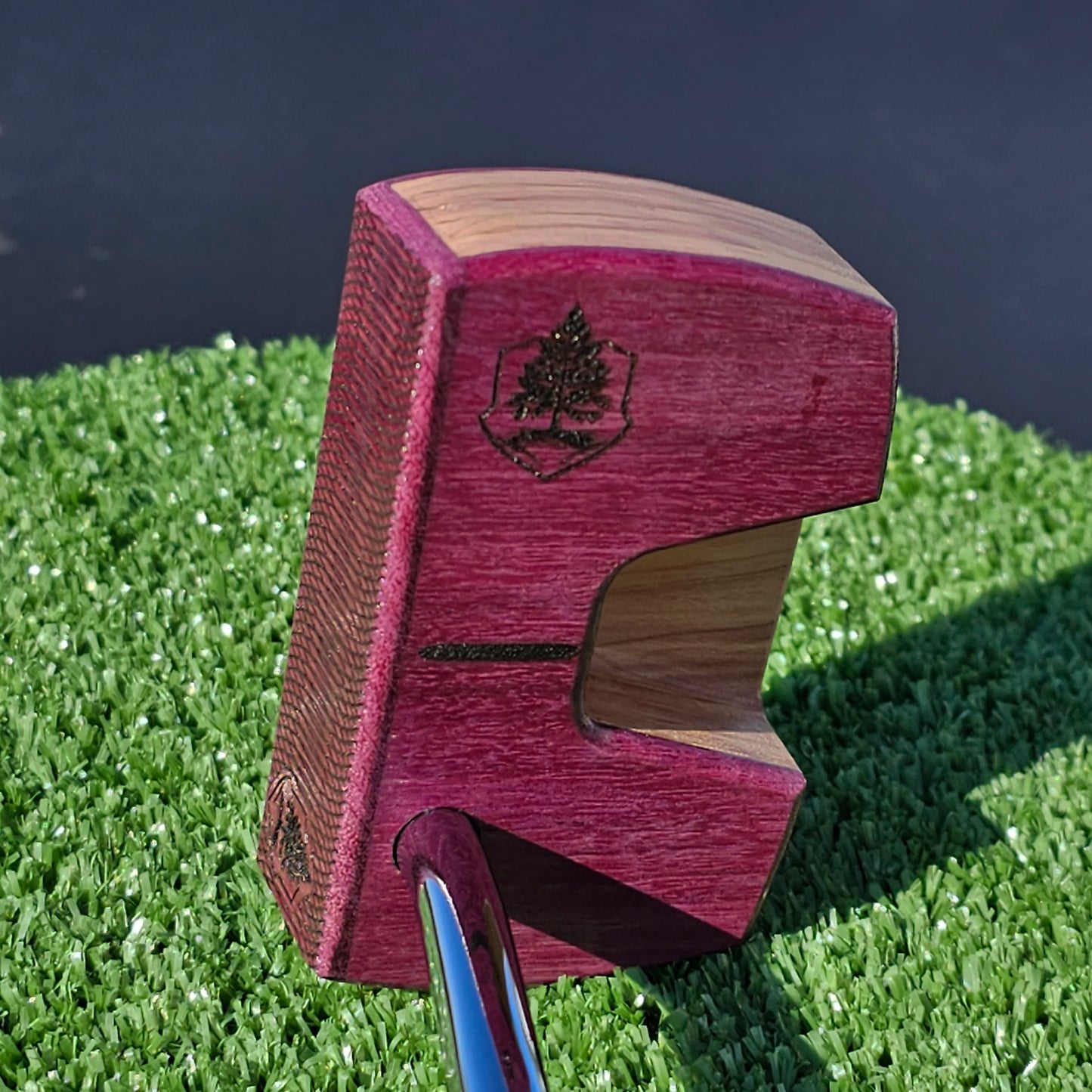 Purpleheart and Red Cedar Woodrich Regal wood putter