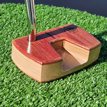 Bloodwood Cherry and Chakte Viga face Woodrich Regal wood putter