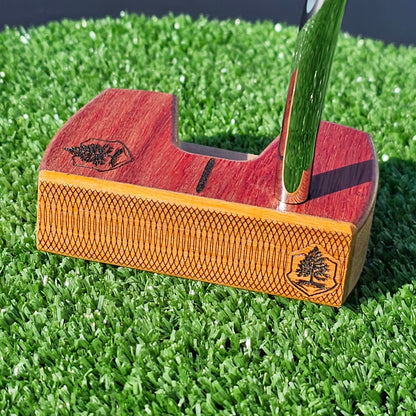 Bloodwood Cherry and Chakte Viga face Woodrich Regal wood putter