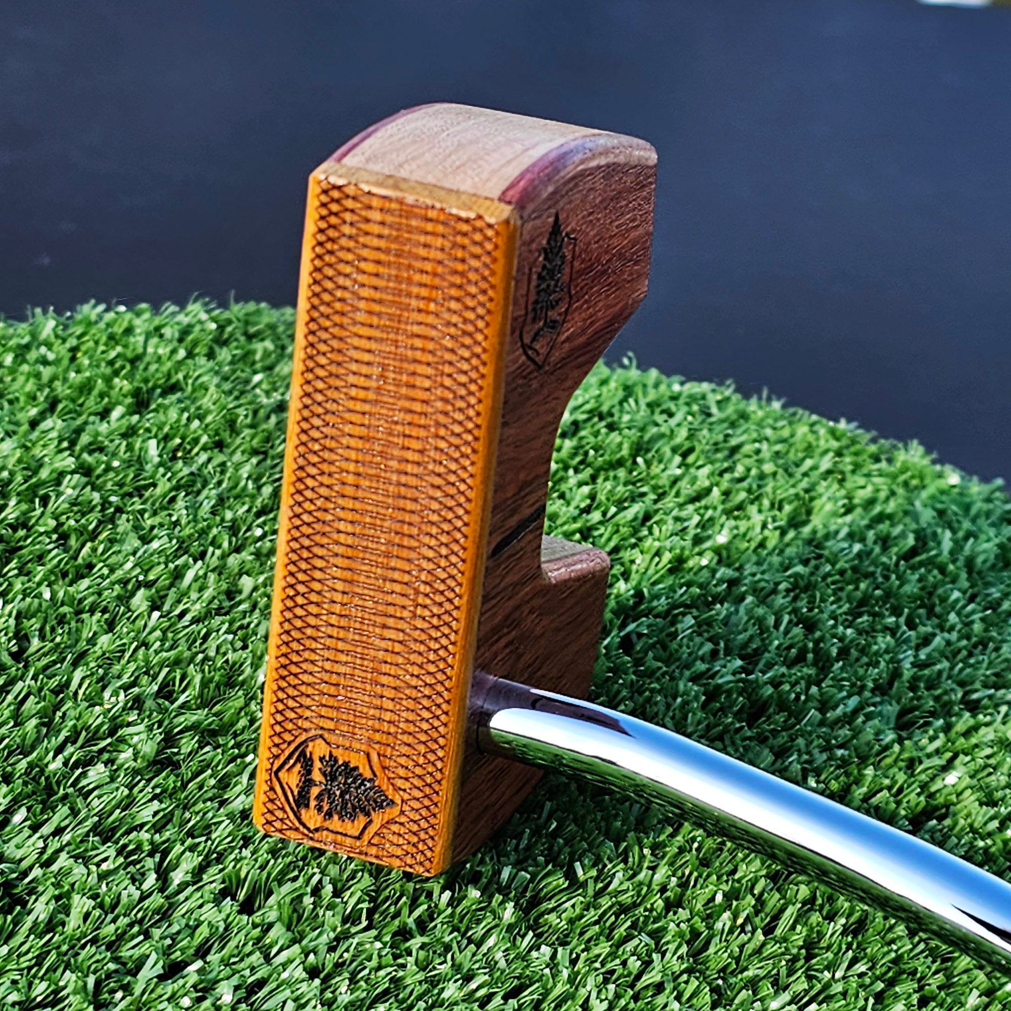 Bloodwood Cherry and Chakte Viga face Woodrich Regal wood putter