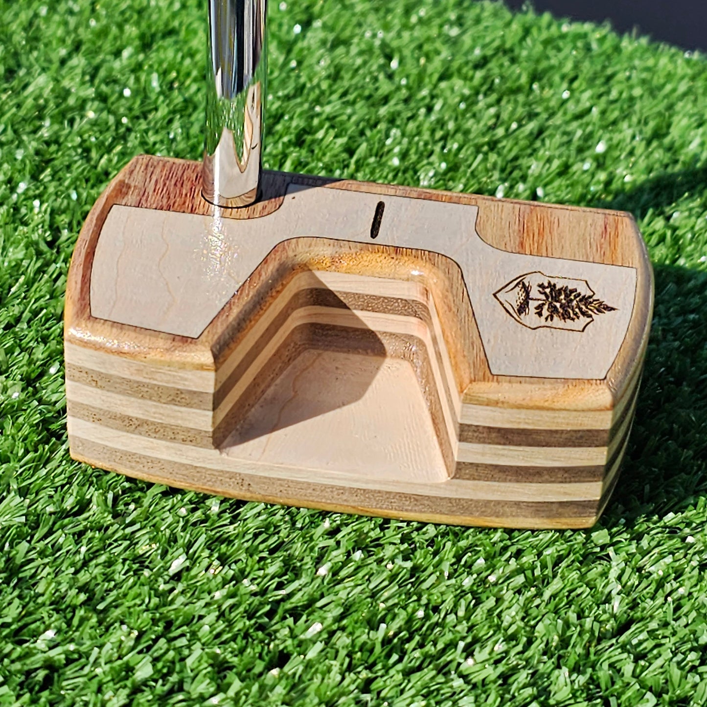 Canarywood with Walnut and Maple body Woodrich Regal wood putter