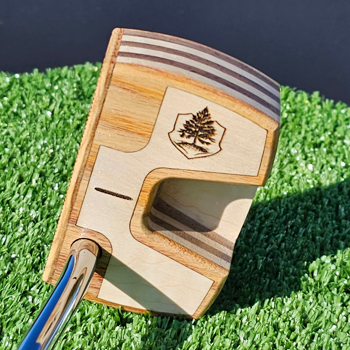 Canarywood with Walnut and Maple body Woodrich Regal wood putter