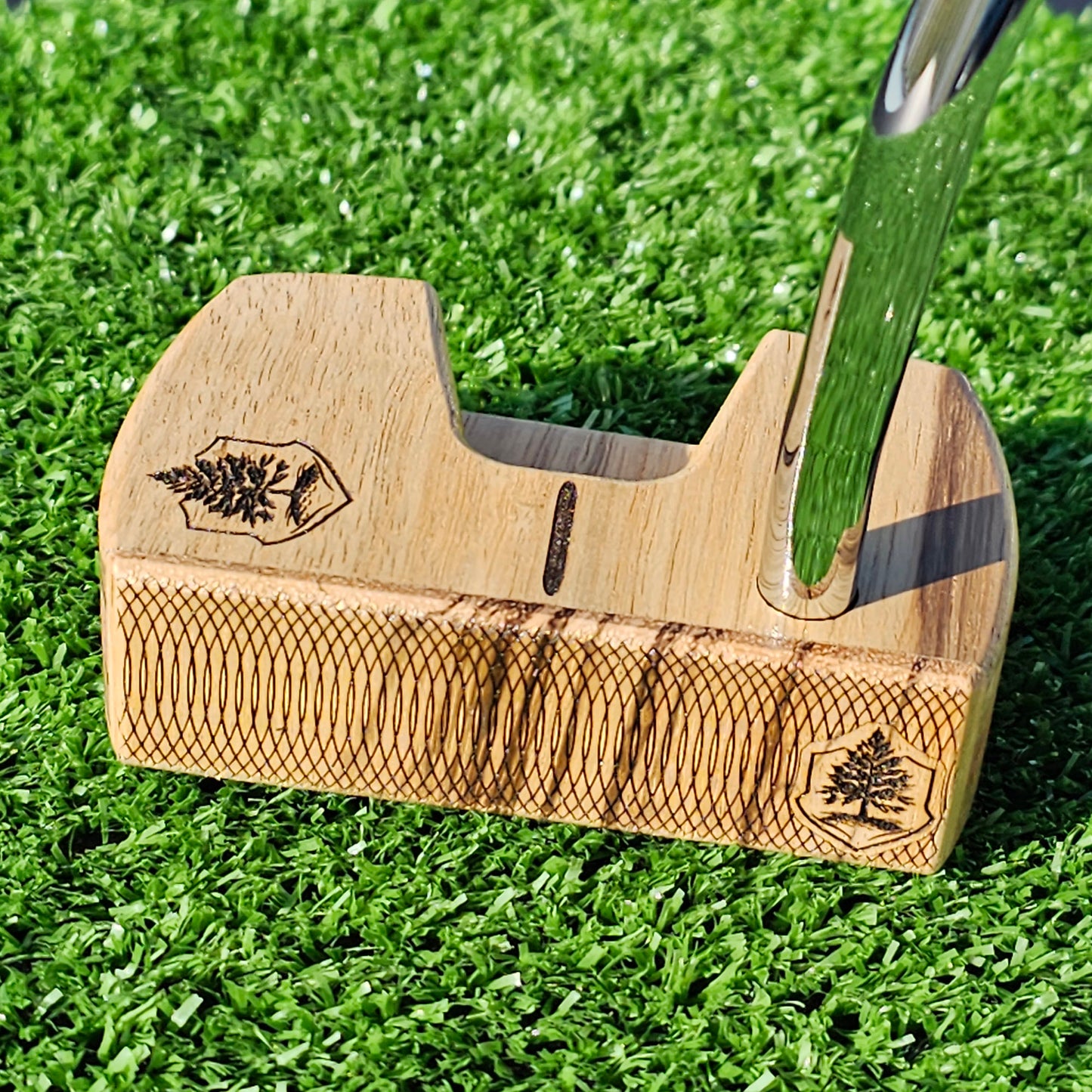 Zebrawood and Black Limba Woodrich Regal wood putter