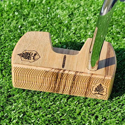 Zebrawood and Black Limba Woodrich Regal wood putter