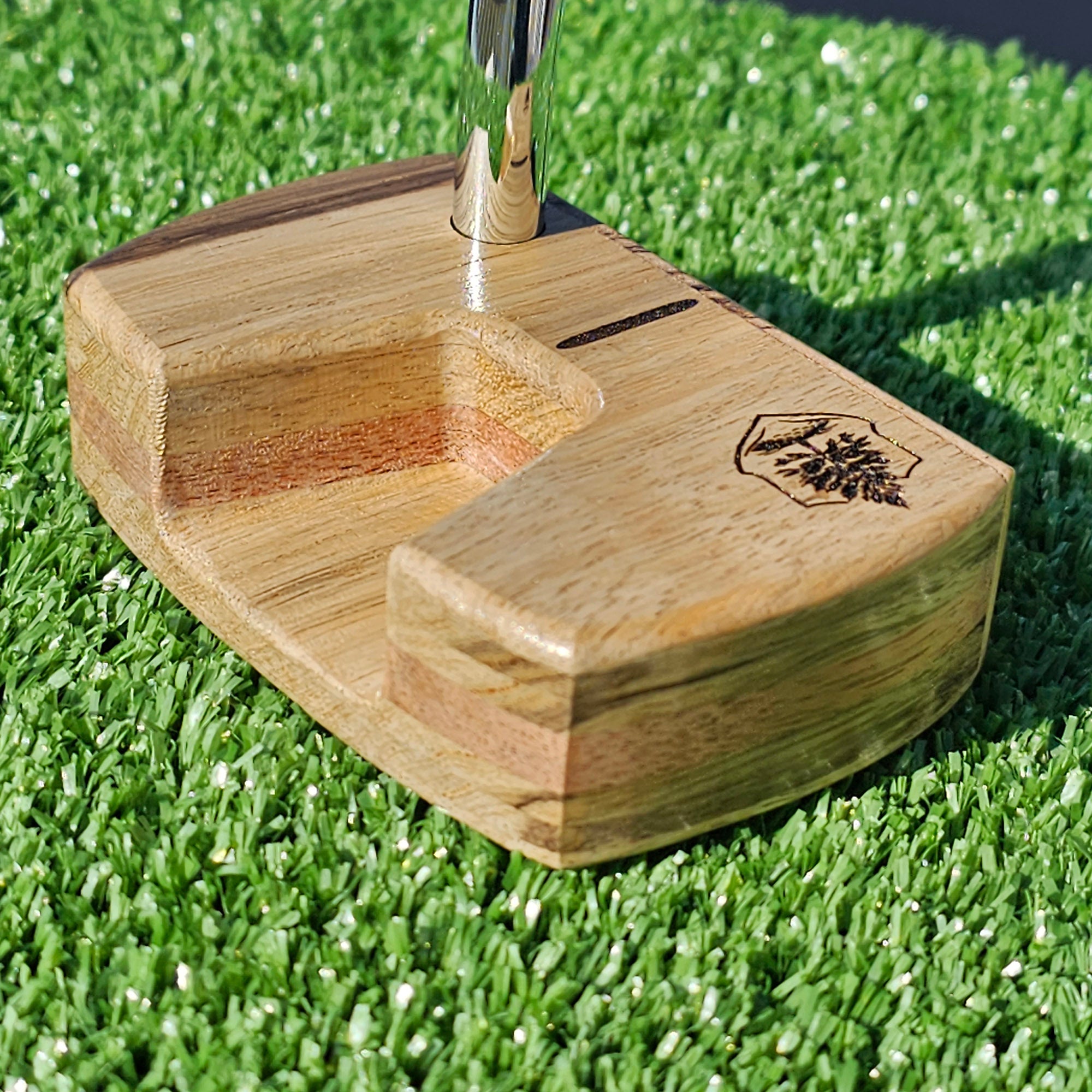 Zebrawood and Black Limba Woodrich Regal wood putter