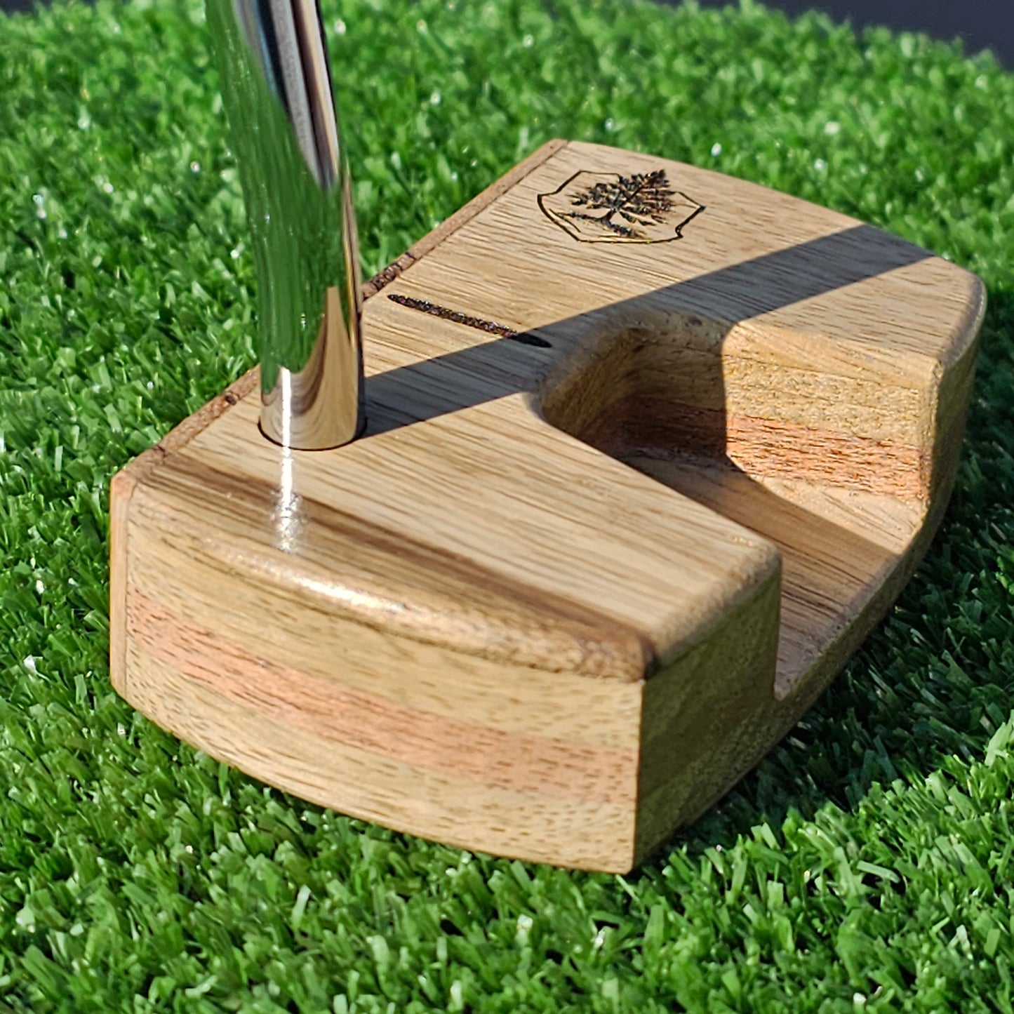 Zebrawood and Black Limba Woodrich Regal wood putter