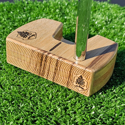 Zebrawood and Black Limba Woodrich Regal wood putter