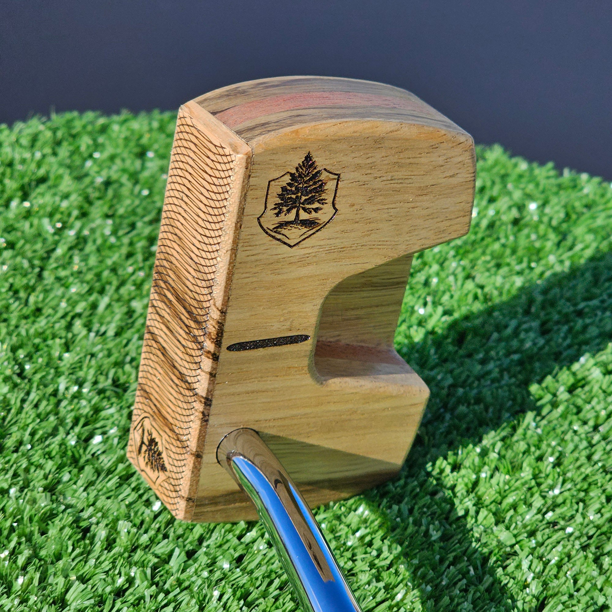 Zebrawood and Black Limba Woodrich Regal wood putter