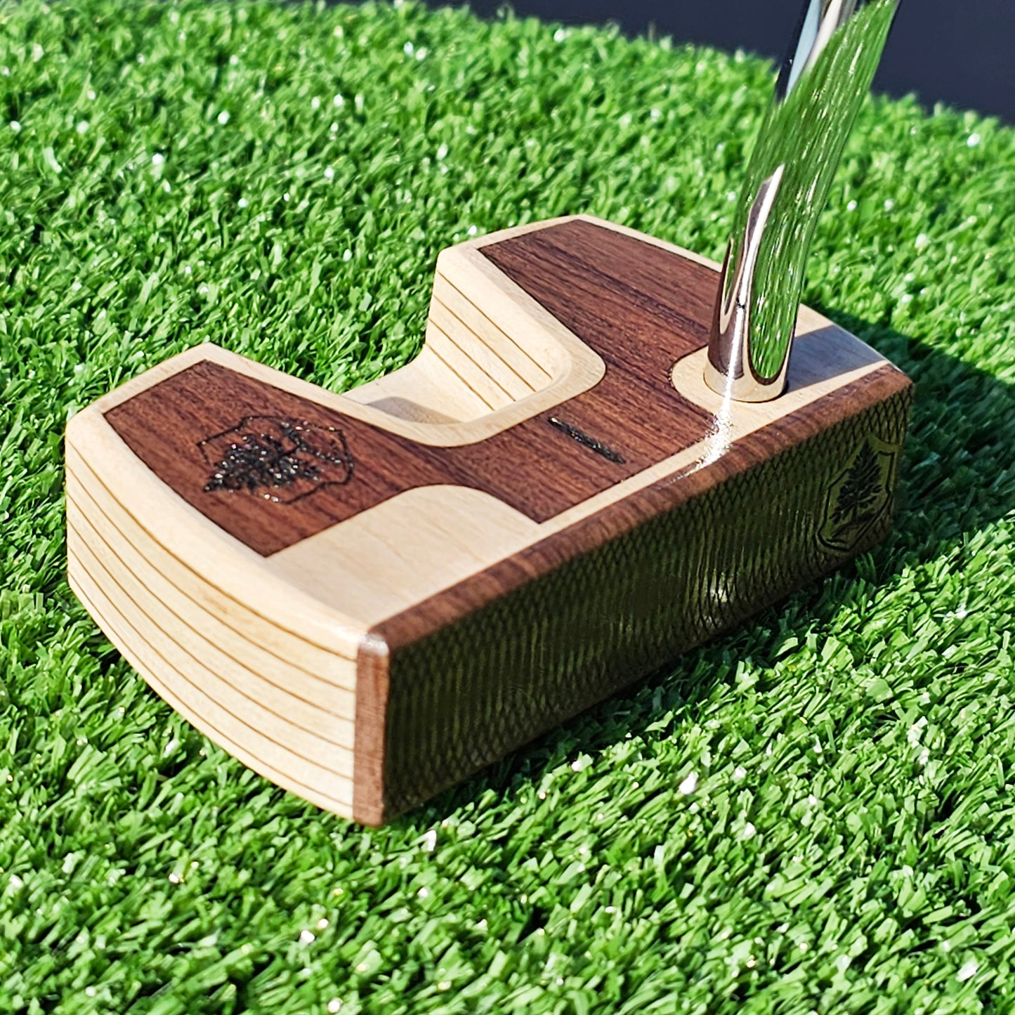 Bolivian Rosewood and Maple body Woodrich Regal wood putter