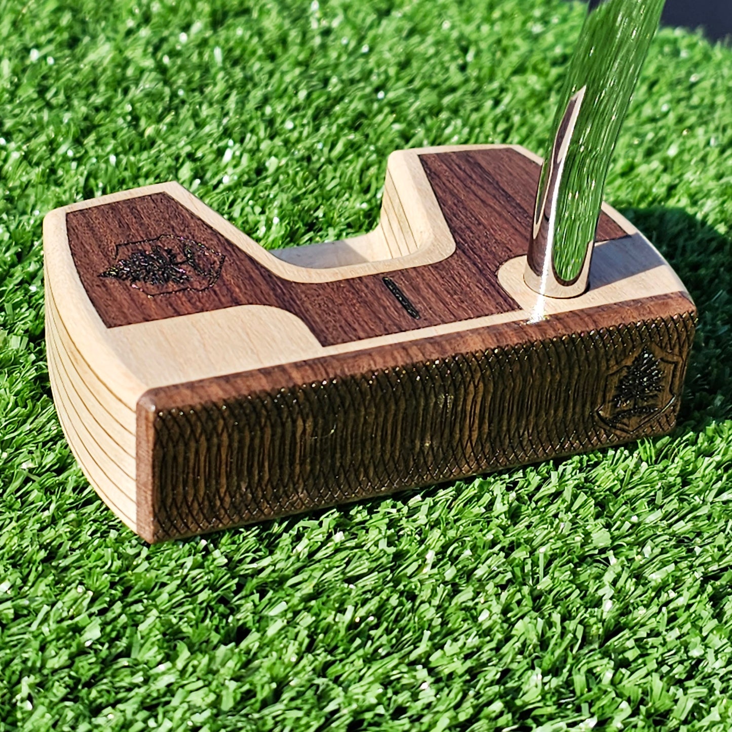 Bolivian Rosewood and Maple body Woodrich Regal wood putter