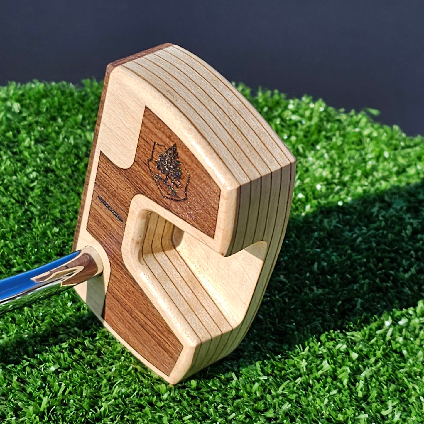 Bolivian Rosewood and Maple body Woodrich Regal wood putter
