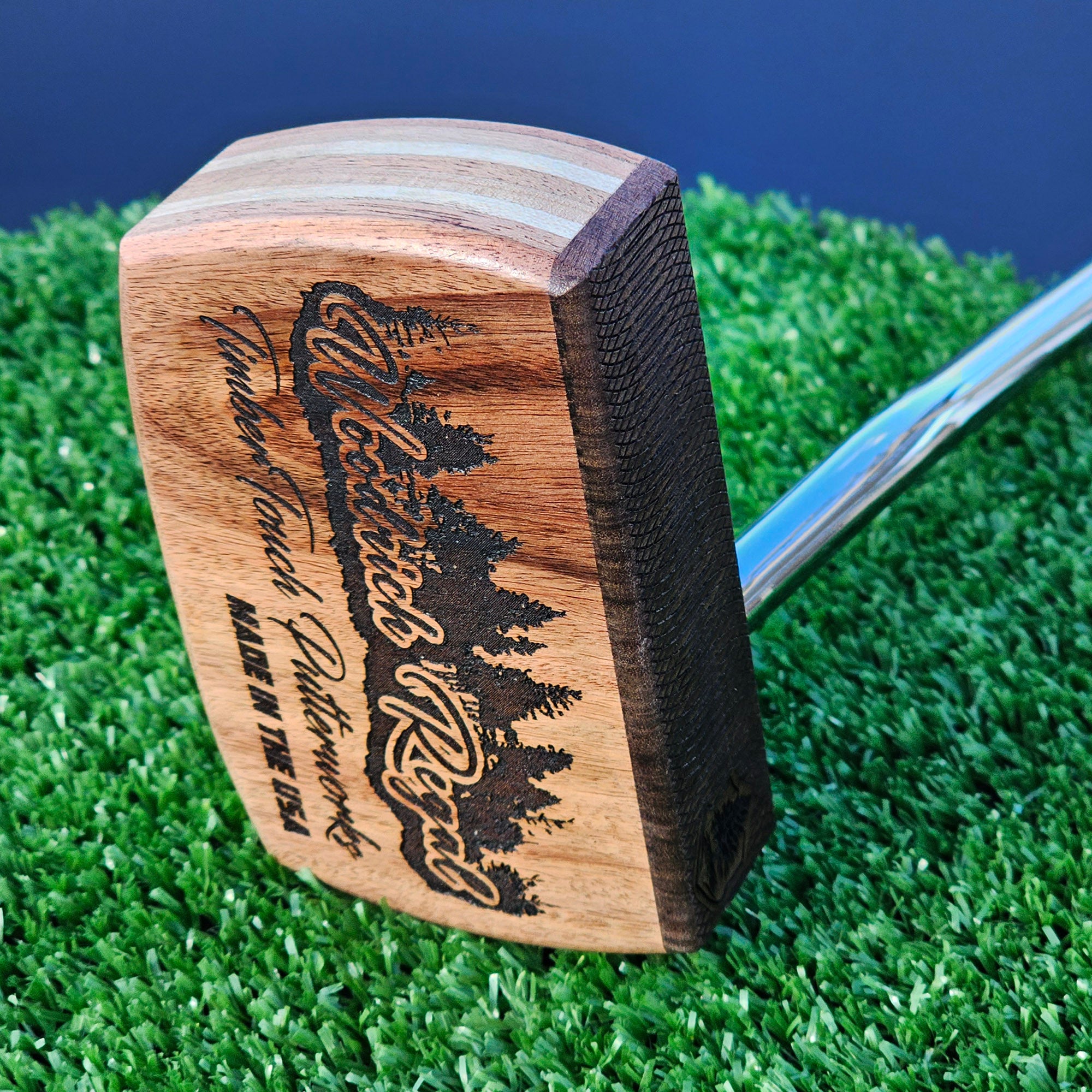 Bolivian Rosewood and multiwood body Woodrich Regal wood putter