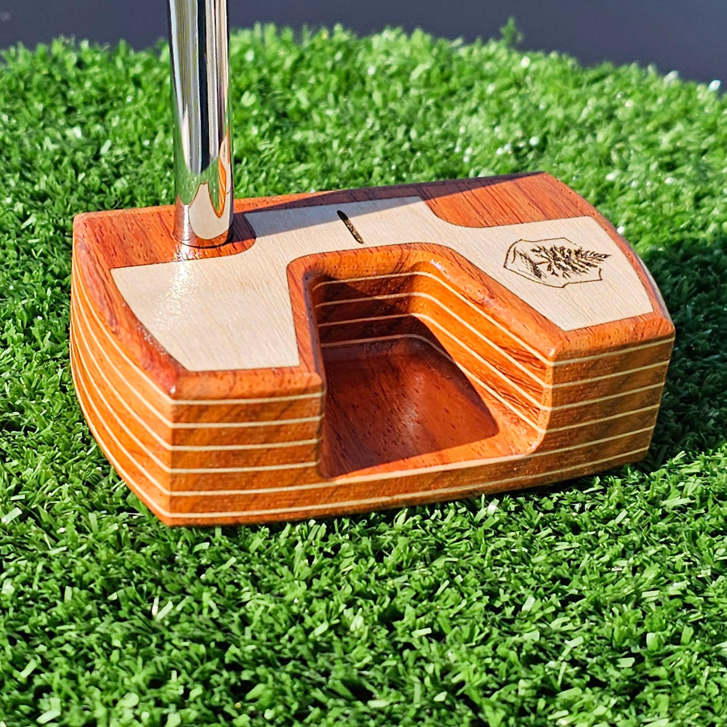 Padauk wood with Maple body plies Woodrich Regal wood putter