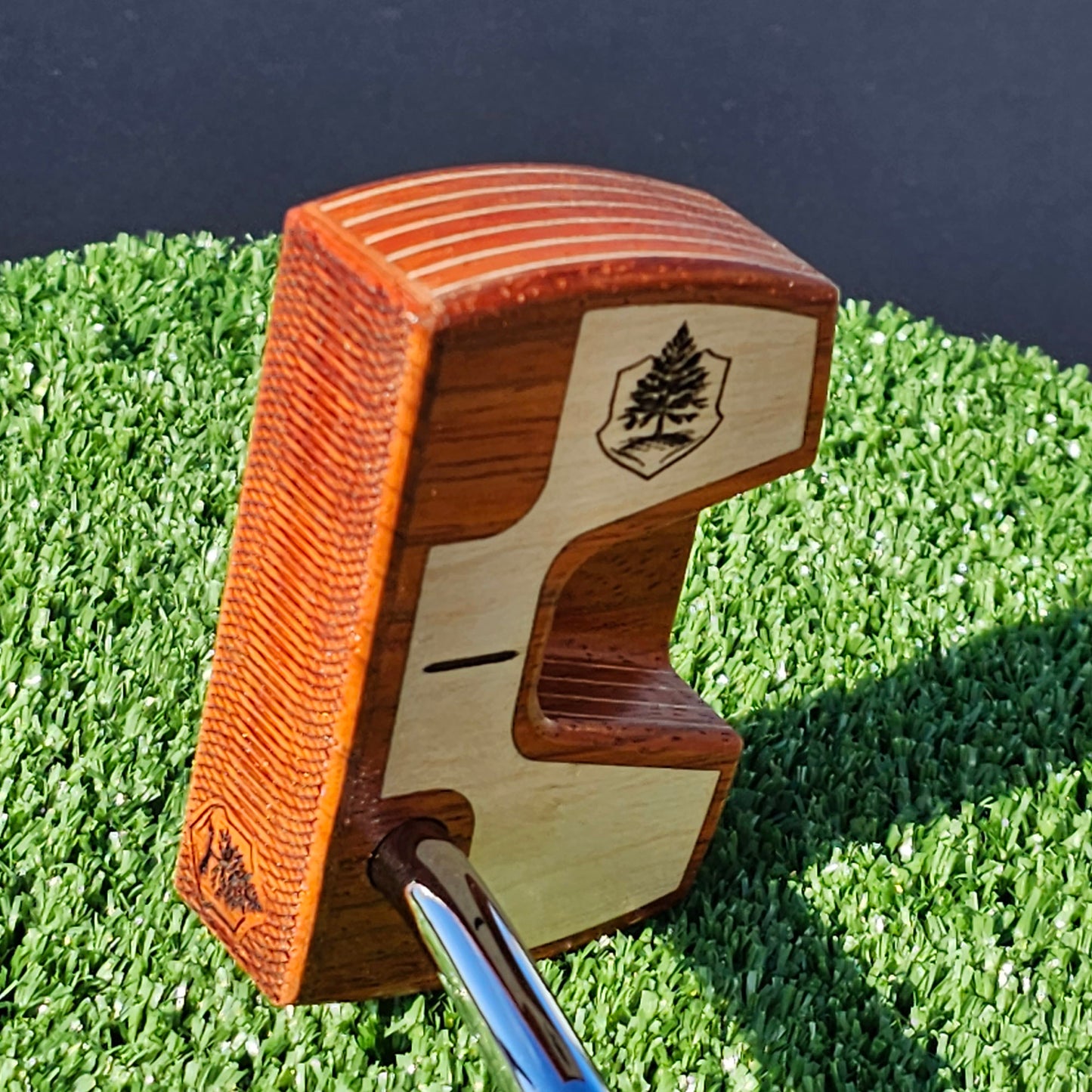 Padauk wood with Maple body plies Woodrich Regal wood putter