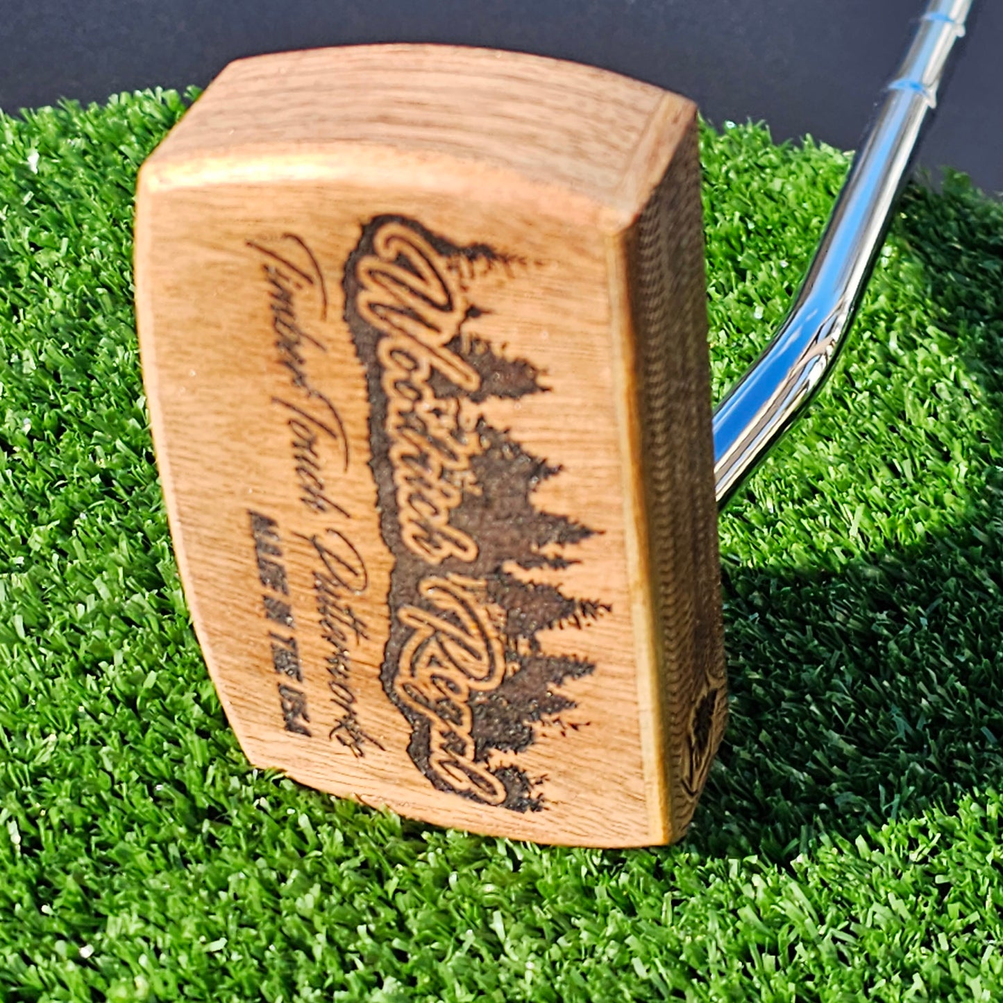 Canarywood and Mahogany Woodrich Regal wood putter