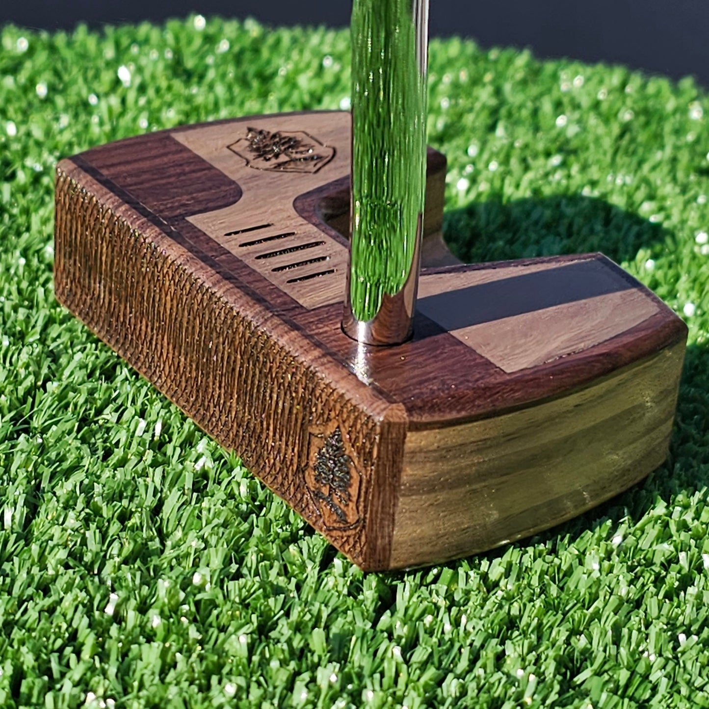 Bolivian Rosewood Bloodwood and Walnut wood Woodrich Regal wood putter