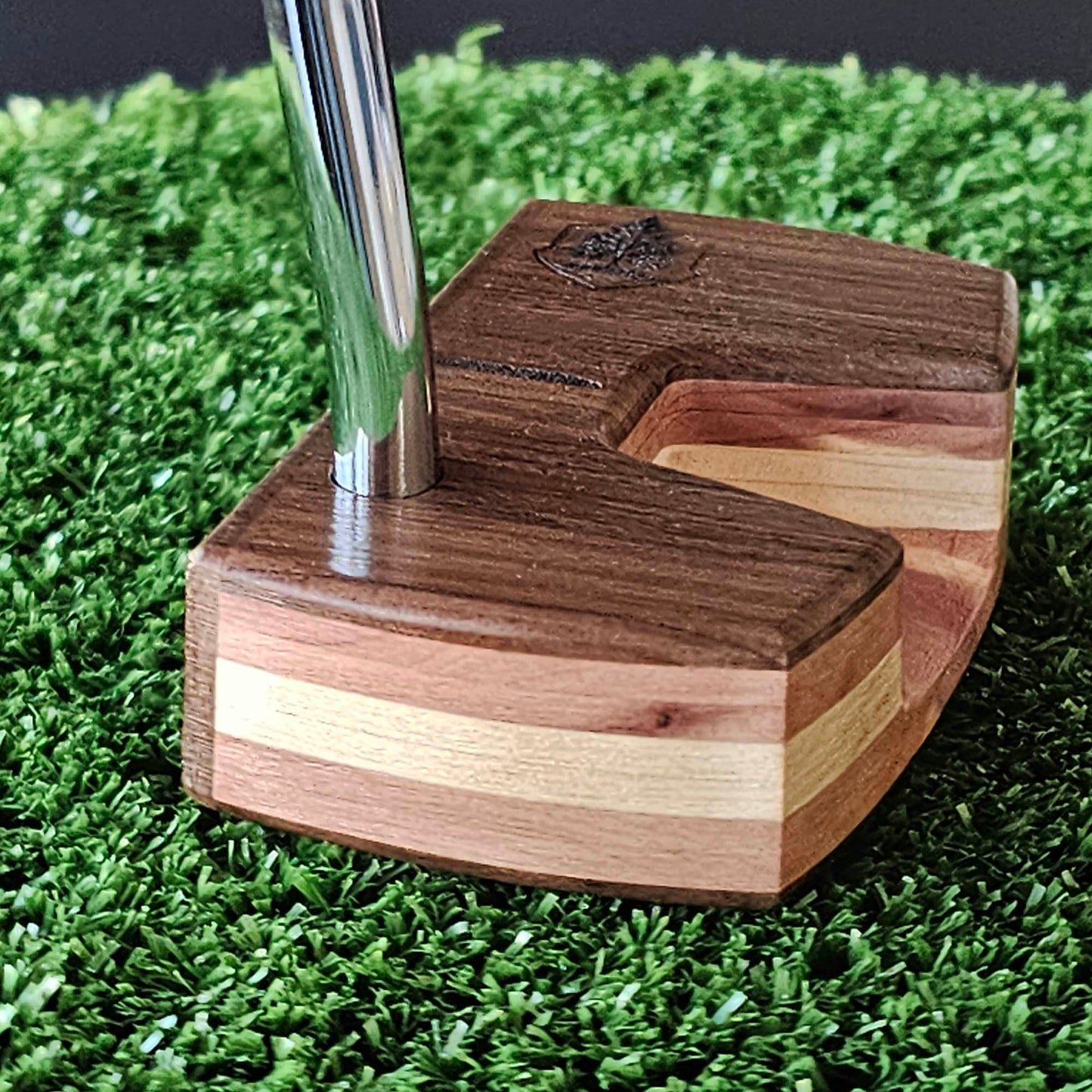 Bolivian Rosewood Red Cedar and Maple Woodrich Regal wood putter
