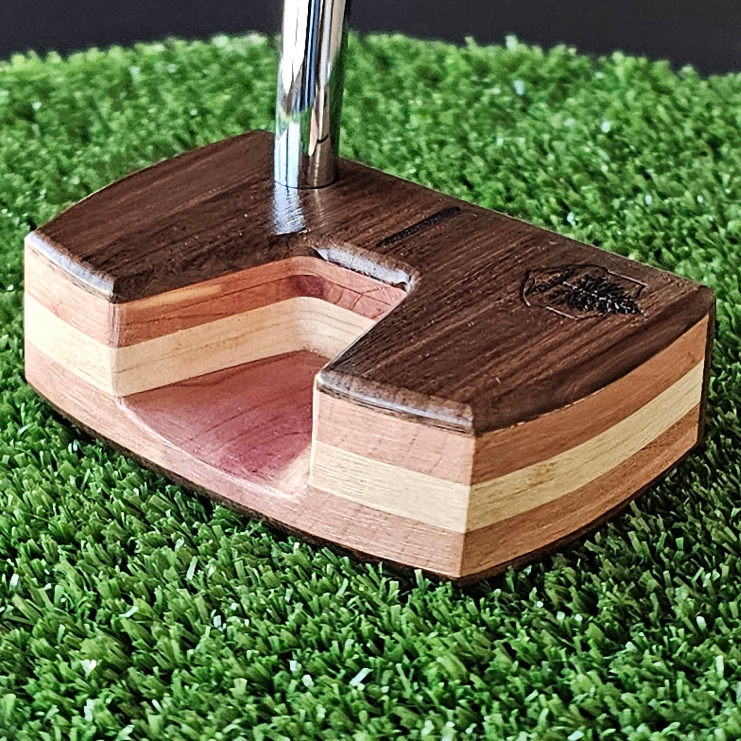 Bolivian Rosewood Red Cedar and Maple Woodrich Regal wood putter