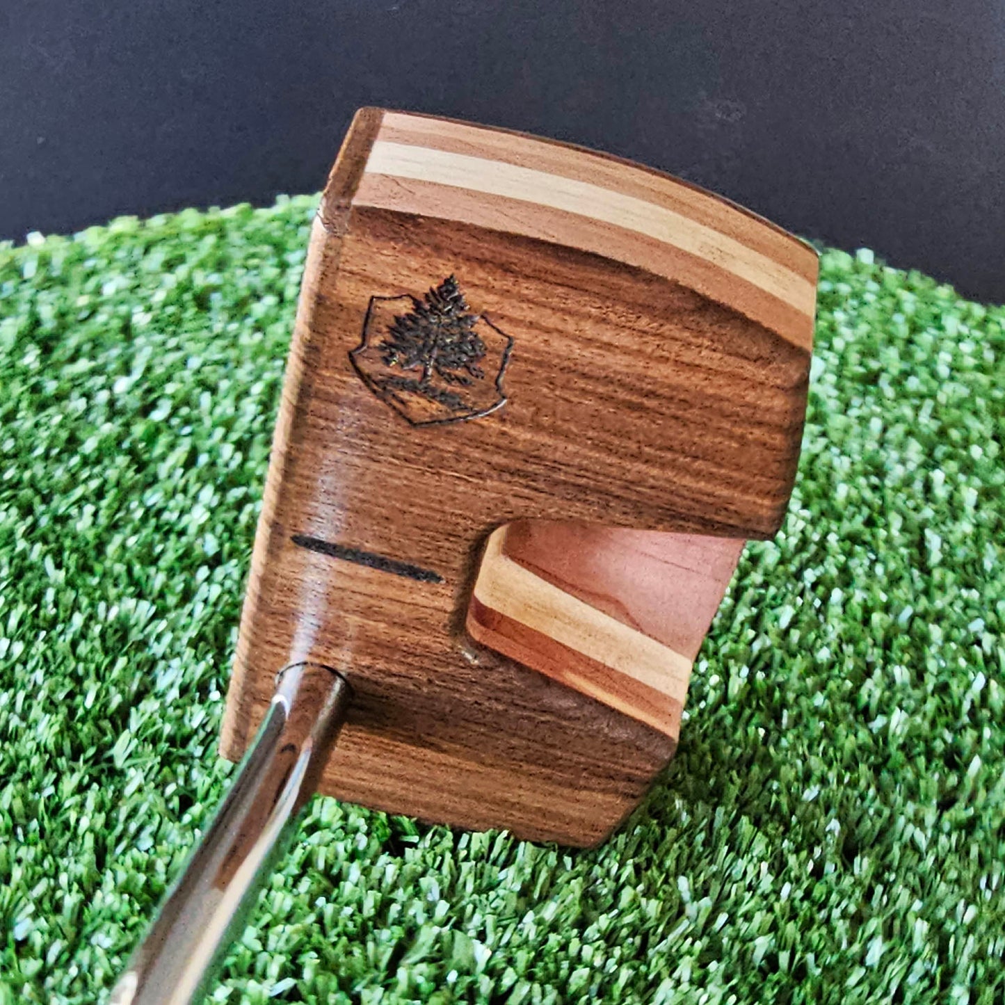 Bolivian Rosewood Red Cedar and Maple Woodrich Regal wood putter