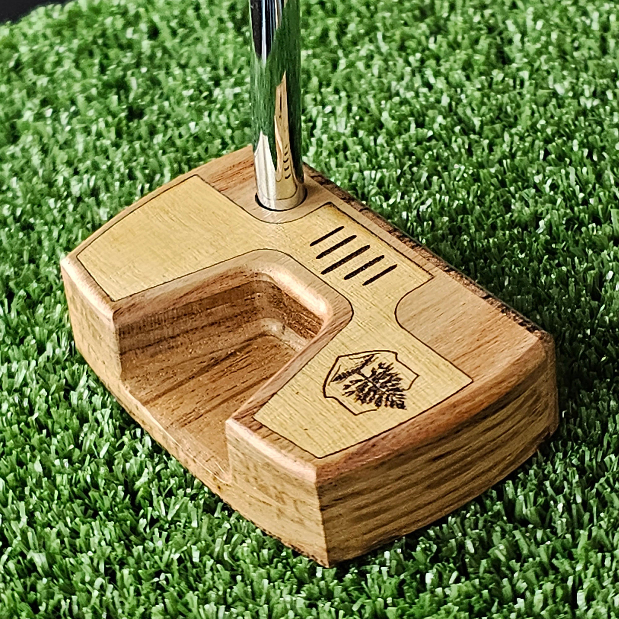 Zebrawood and Canarywood and Teak Woodrich Regal wood putter