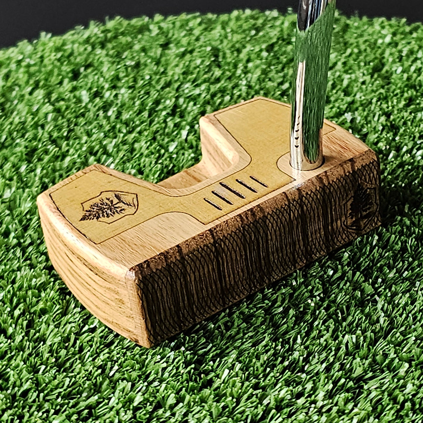 Zebrawood and Canarywood and Teak Woodrich Regal wood putter