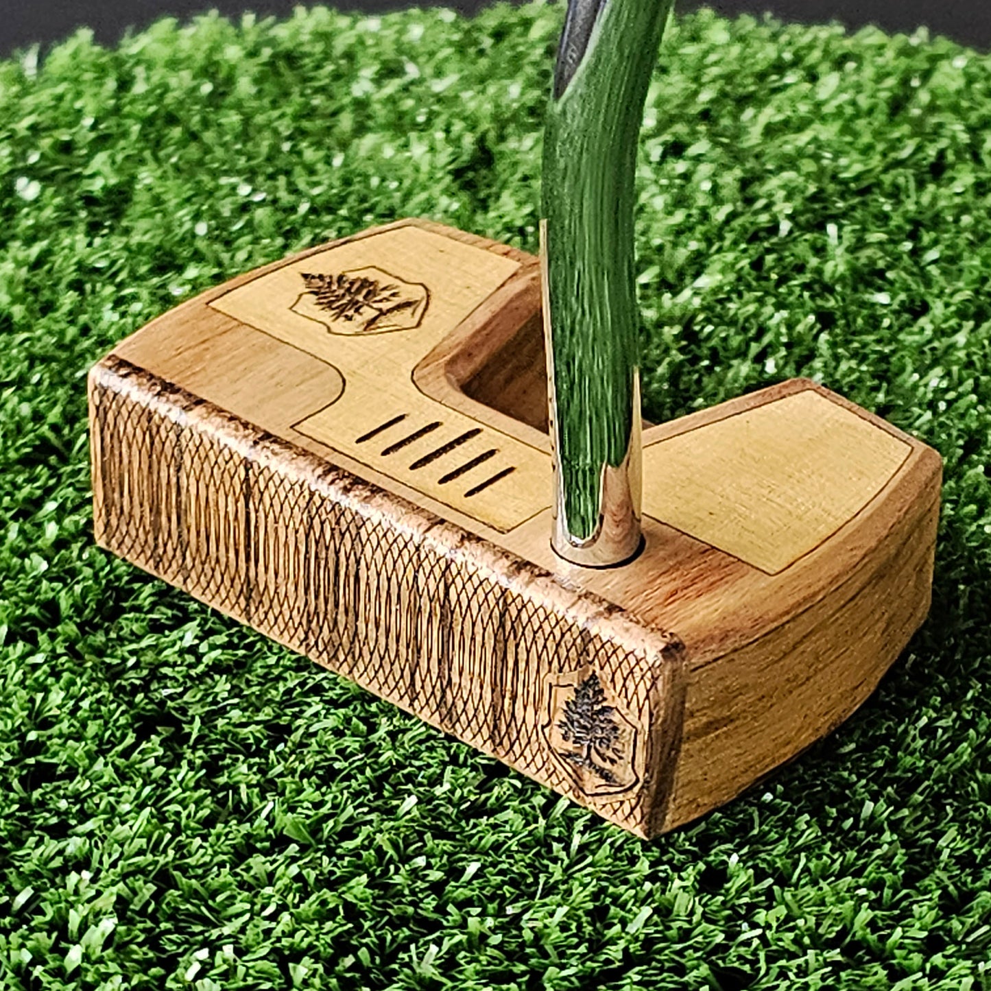 Zebrawood and Canarywood and Teak Woodrich Regal wood putter