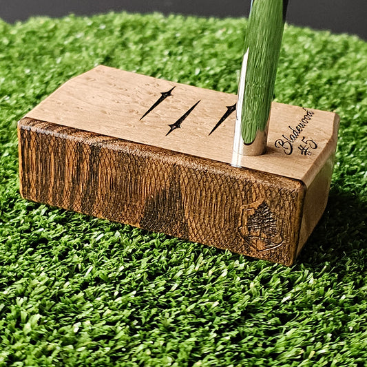 East Indian Rosewood and curly maple bladewood style putter