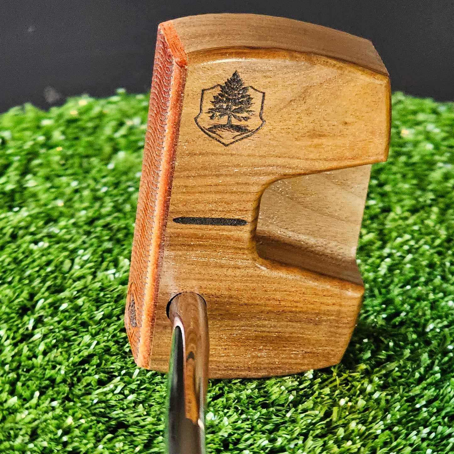 Bolivian Rosewood with walnut and padauk face Woodrich Regal wood putter