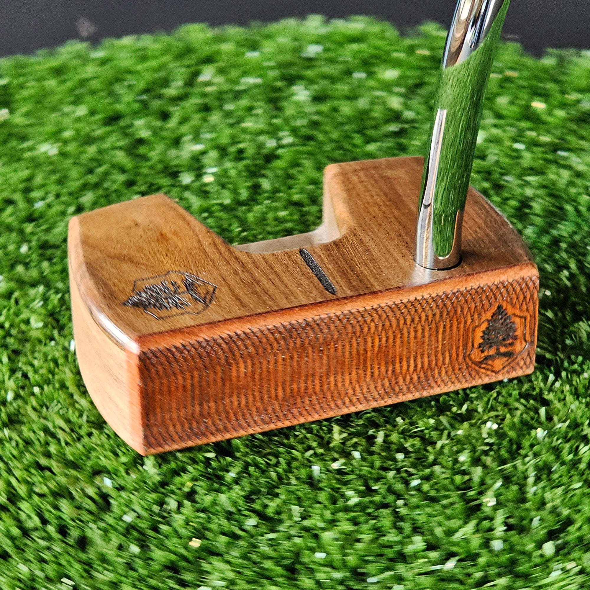 Bolivian Rosewood with walnut and padauk face Woodrich Regal wood putter