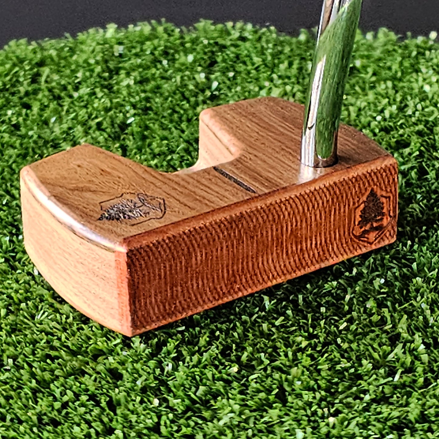 Bolivian Rosewood with walnut and padauk face Woodrich Regal wood putter