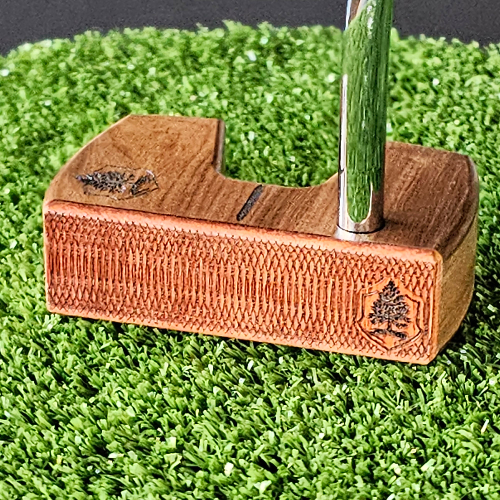 Bolivian Rosewood with walnut and padauk face Woodrich Regal wood putter