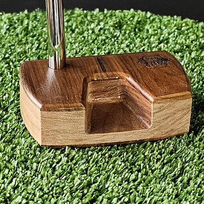 Bolivian Rosewood with walnut and padauk face Woodrich Regal wood putter