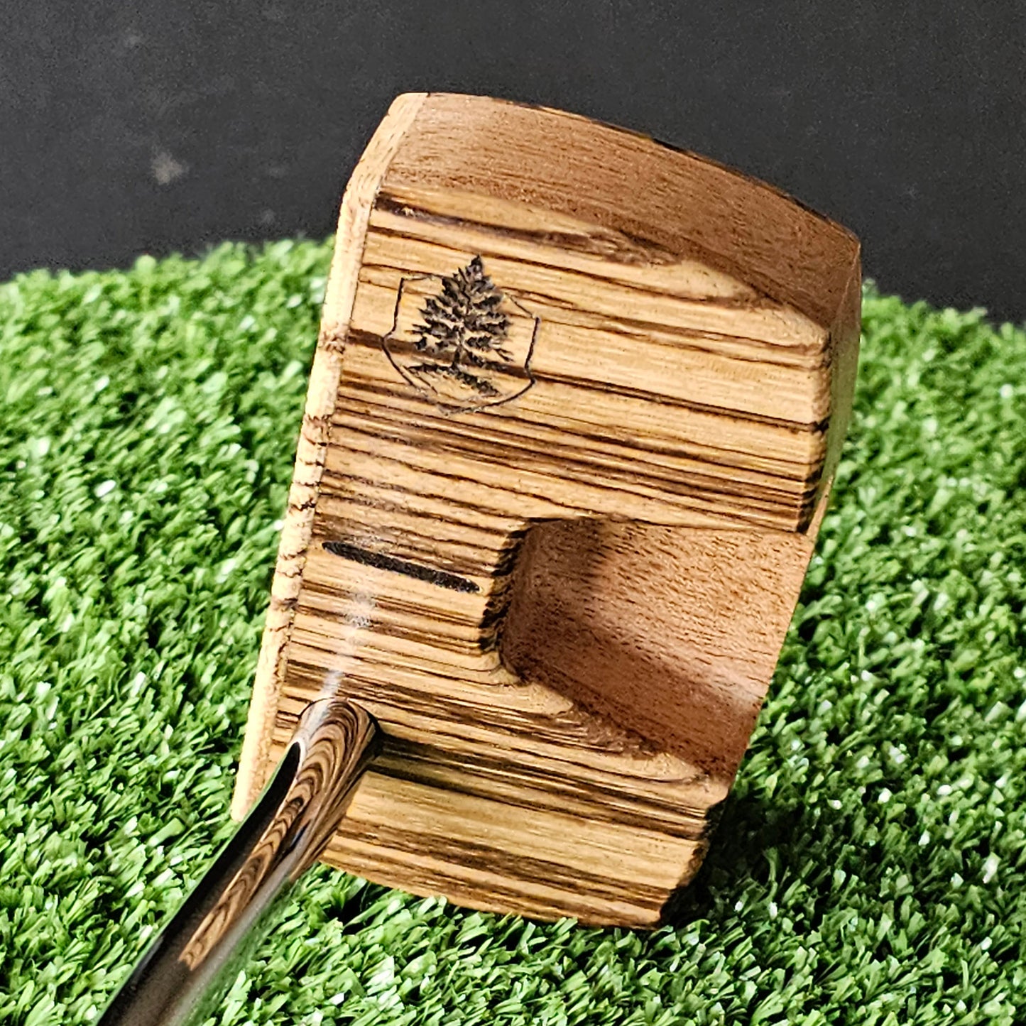 Zebrawood and Mahogany Woodrich Regal wood putter