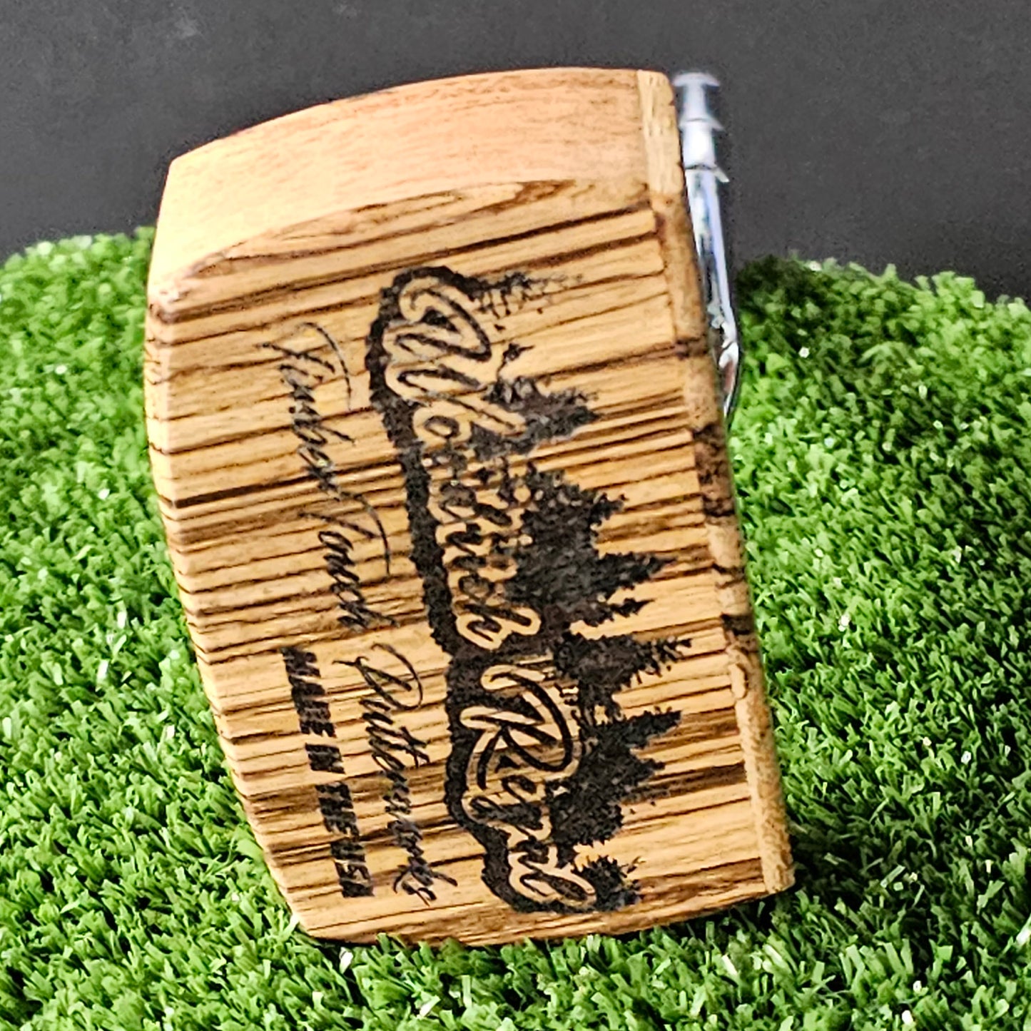 Zebrawood and Mahogany Woodrich Regal wood putter