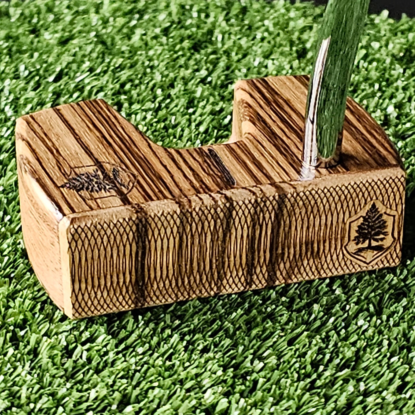 Zebrawood and Mahogany Woodrich Regal wood putter