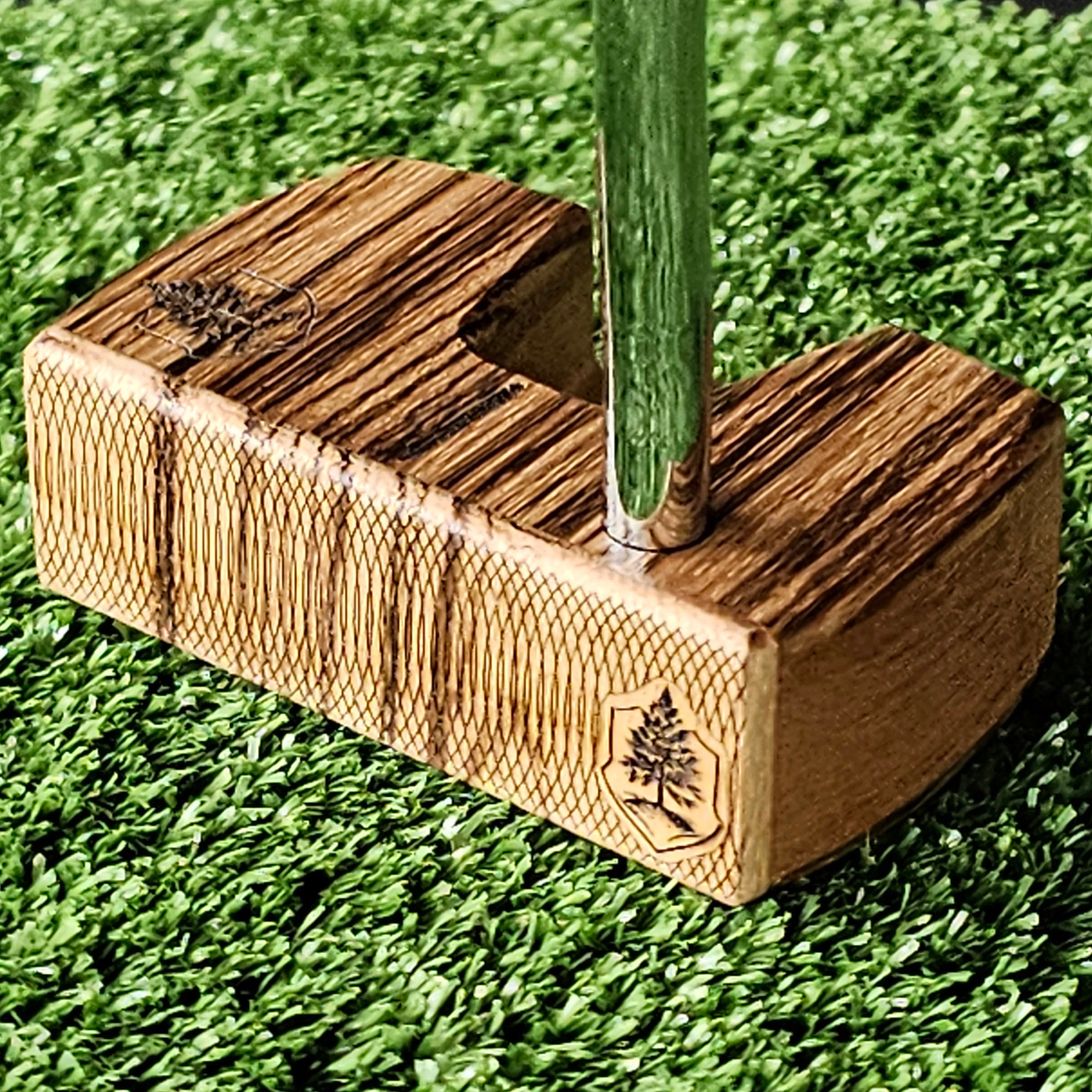 Zebrawood and Mahogany Woodrich Regal wood putter