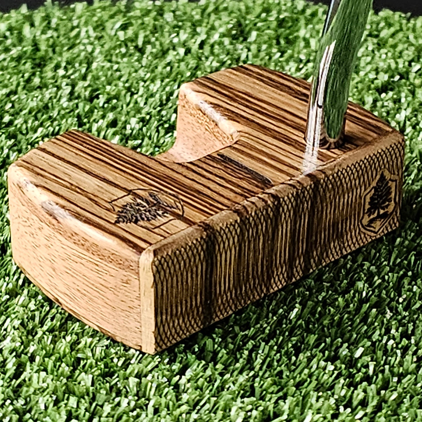 Zebrawood and Mahogany Woodrich Regal wood putter