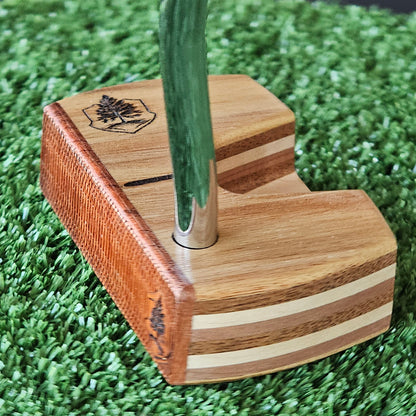 Canarywood Padauk and multi wood Woodrich Regal wood putter