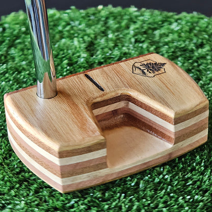 Canarywood Padauk and multi wood Woodrich Regal wood putter