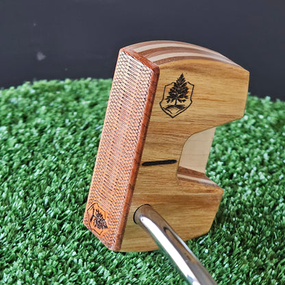 Canarywood Padauk and multi wood Woodrich Regal wood putter