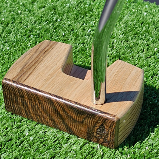 Black Limba with Rosewood face Woodrich putter