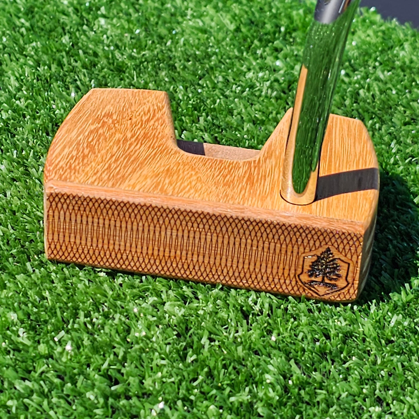 Osage Orange wood and Zebrawood Woodrich putter