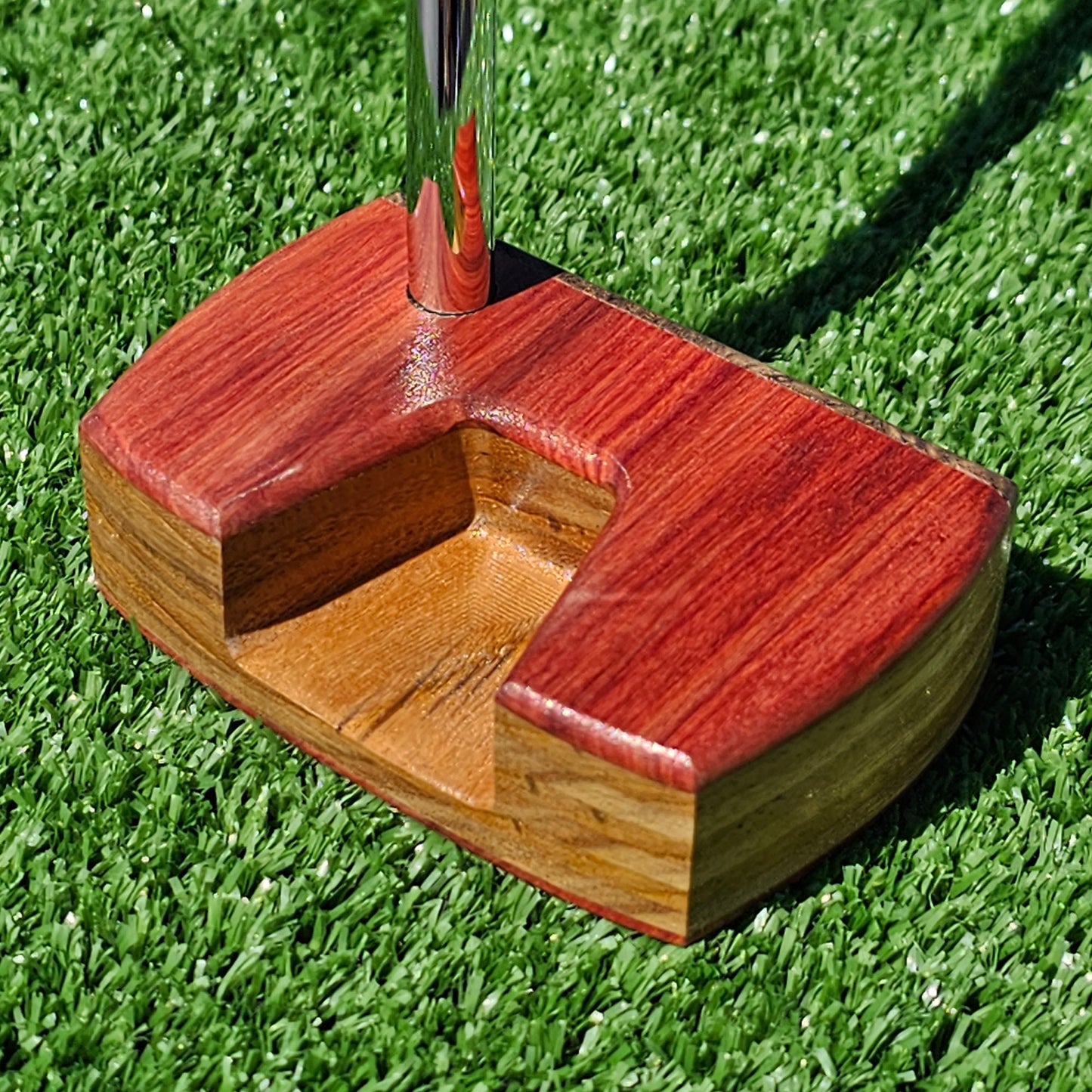 Redheart Teak and Rosewood Woodrich putter