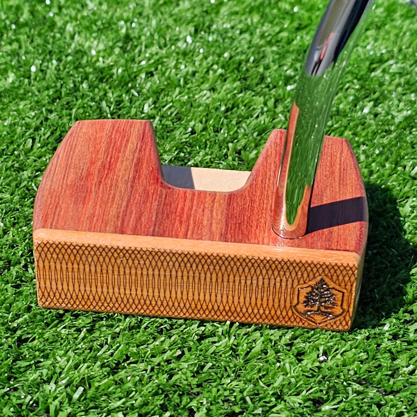 Bloodwood and Osange Orange blank putter for custom engraving