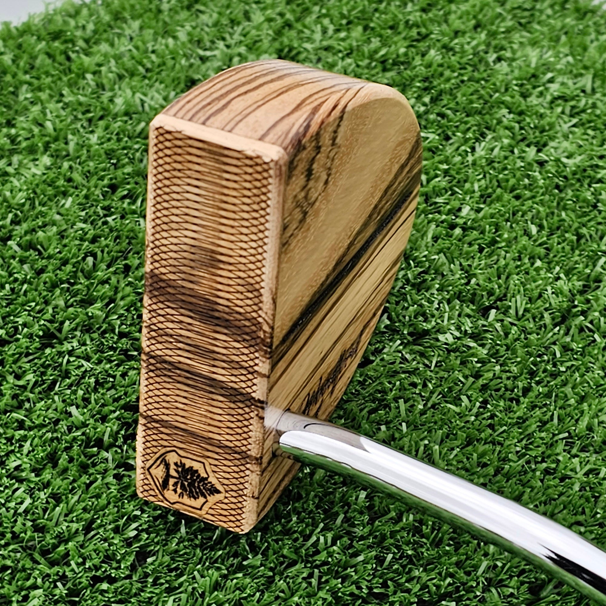 Zebrawood Woodford Putter | Wood Full Mallet – Timbertouch Putterworks