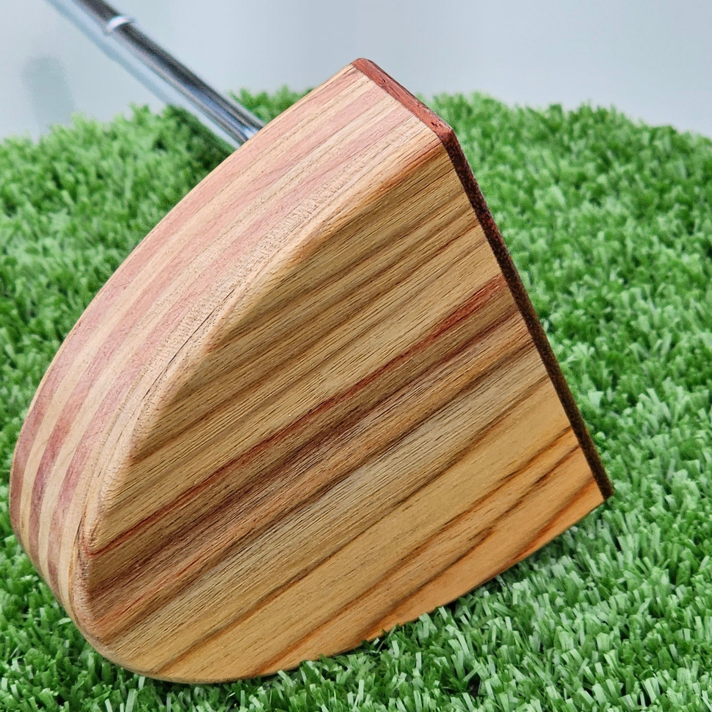 Yellowheart and Padauk wood blank putter for custom engraving