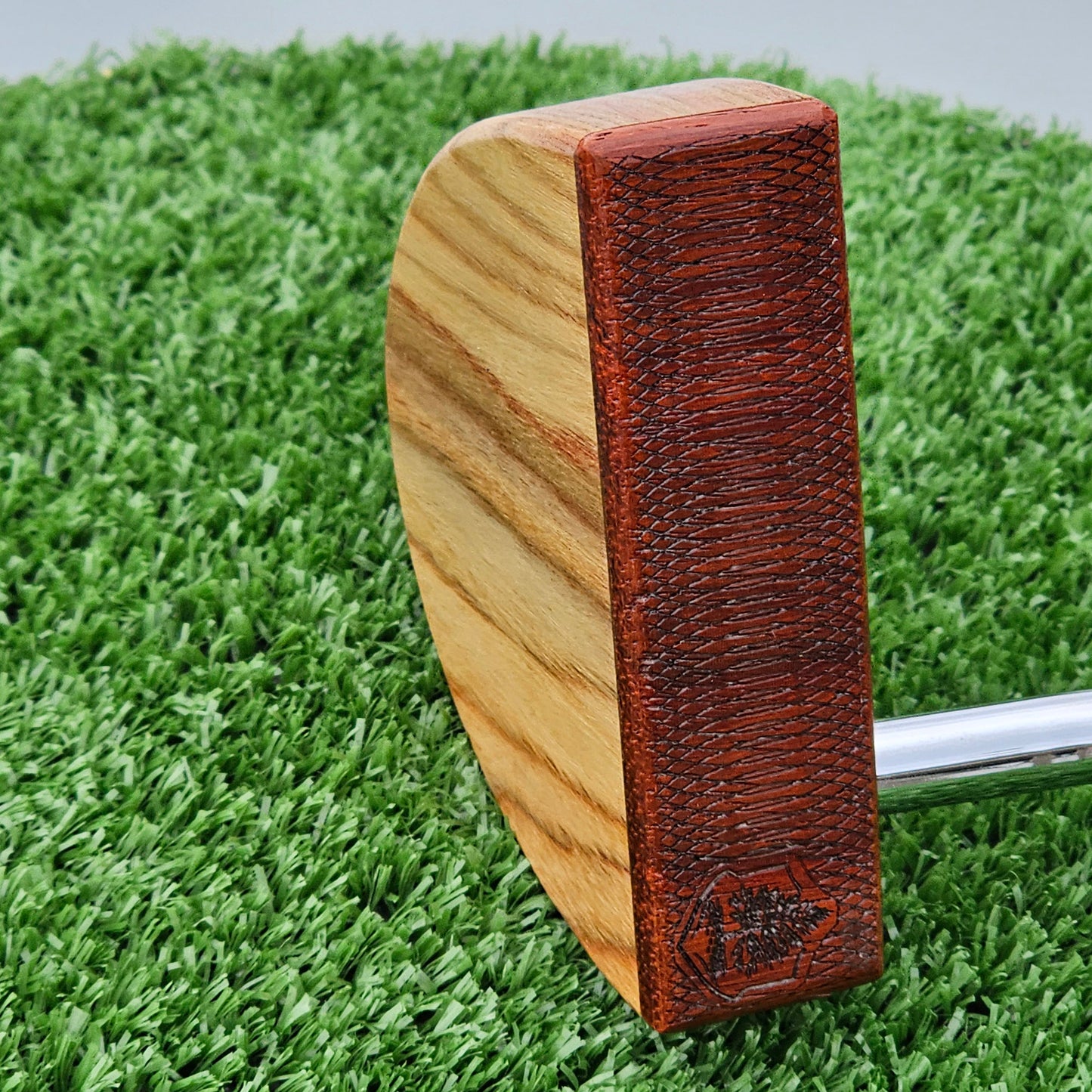 Yellowheart and Padauk wood blank putter for custom engraving