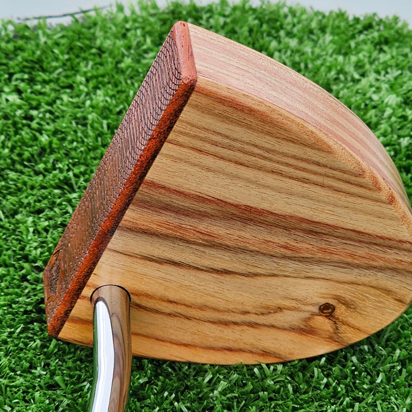 Yellowheart and Padauk wood blank putter for custom engraving